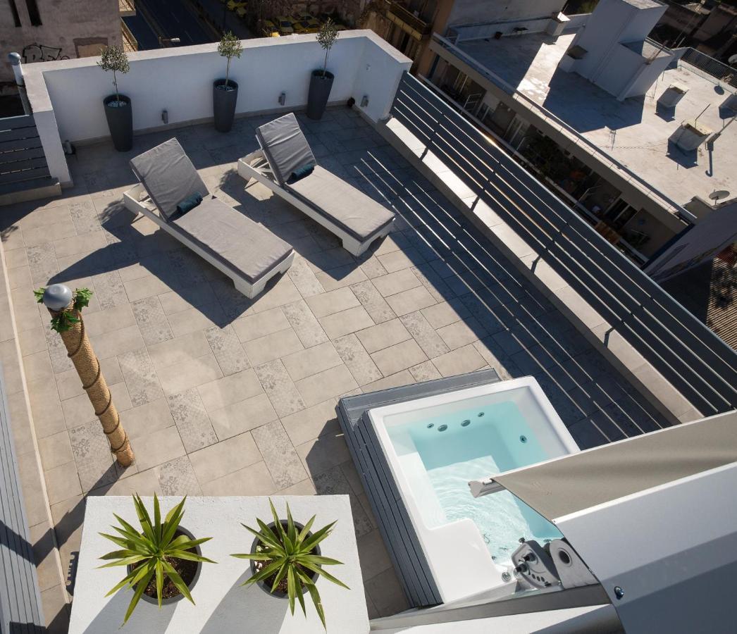 Private Jacuzzi & Acropolis View - The Loft Aten Exteriör bild