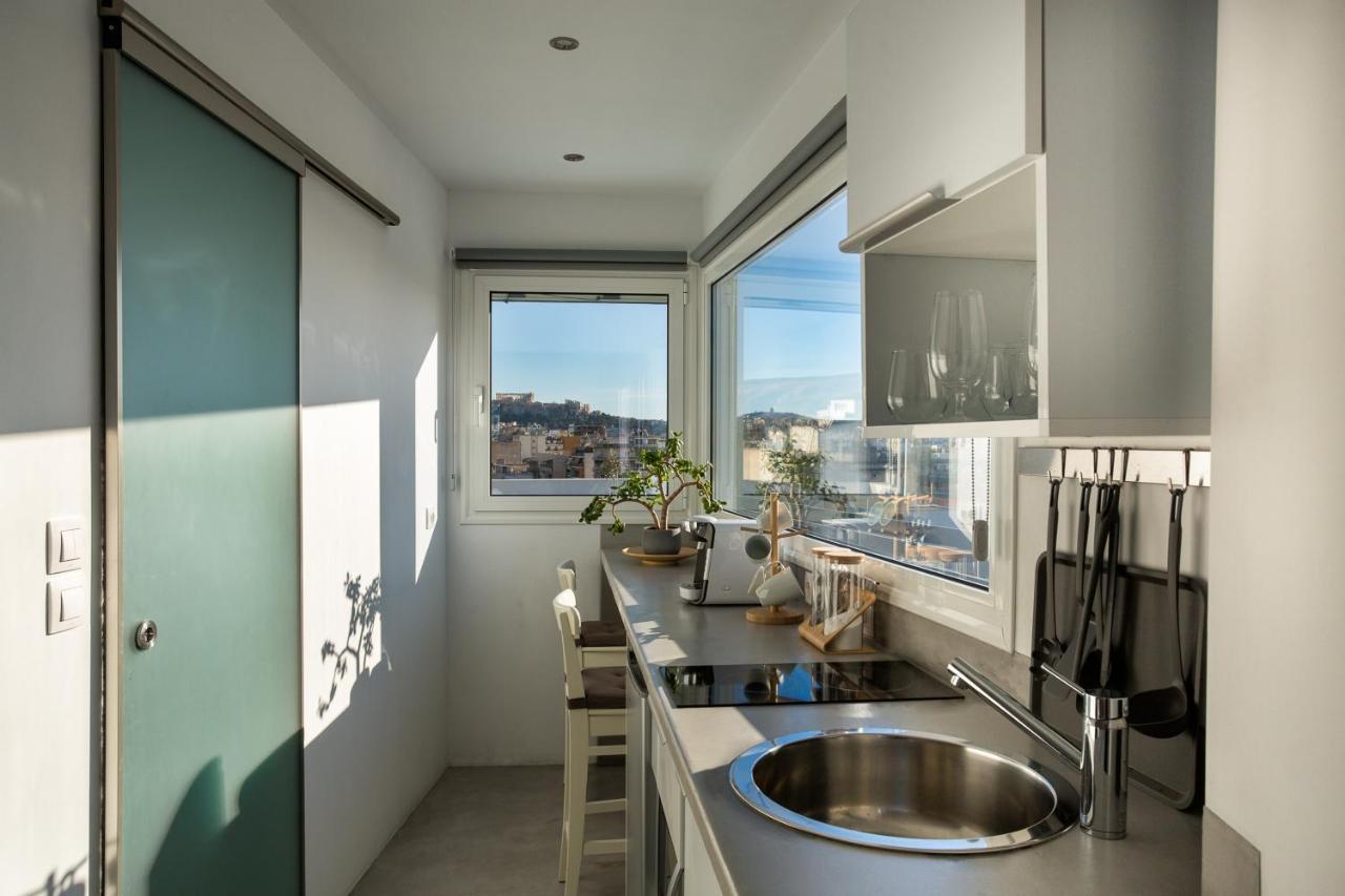 Private Jacuzzi & Acropolis View - The Loft Aten Exteriör bild