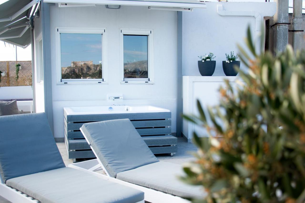 Private Jacuzzi & Acropolis View - The Loft Aten Exteriör bild